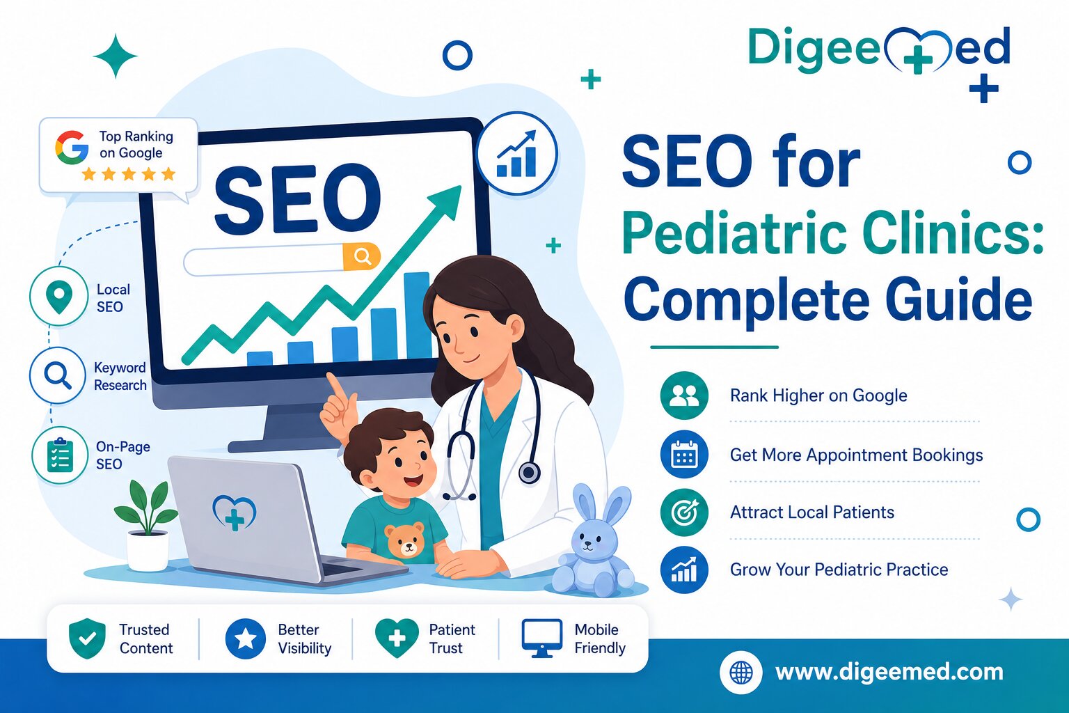 SEO for Pediatric Clinics India: A Guide to More Patient Bookings.